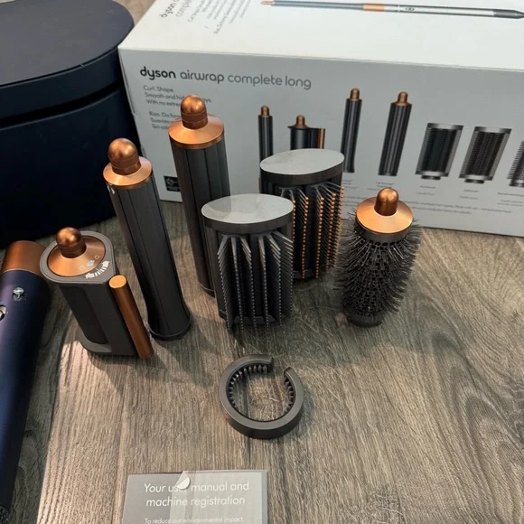 Dyson airwrap Blue and Copper Hair Styling Set long compete set multi styler - Picture 6 of 16